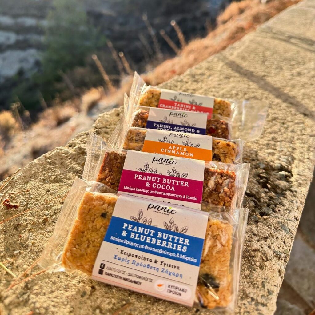 panic sweets energy bars